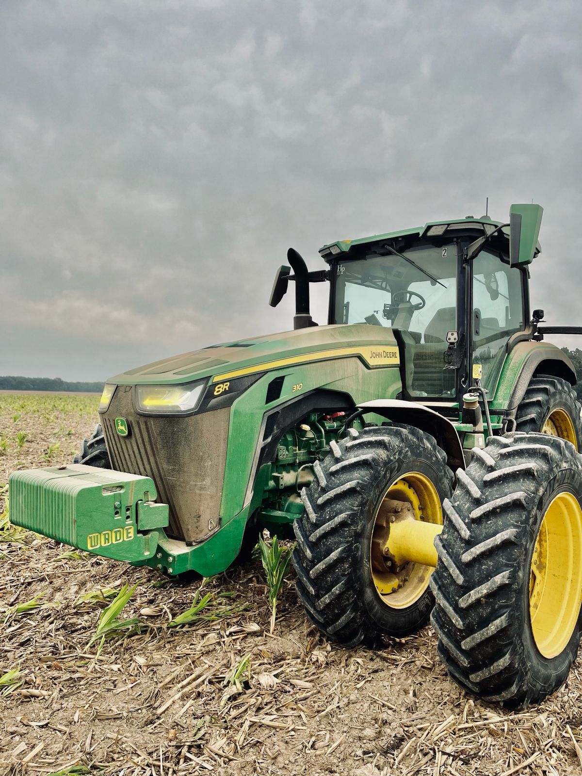 Tractor in a field