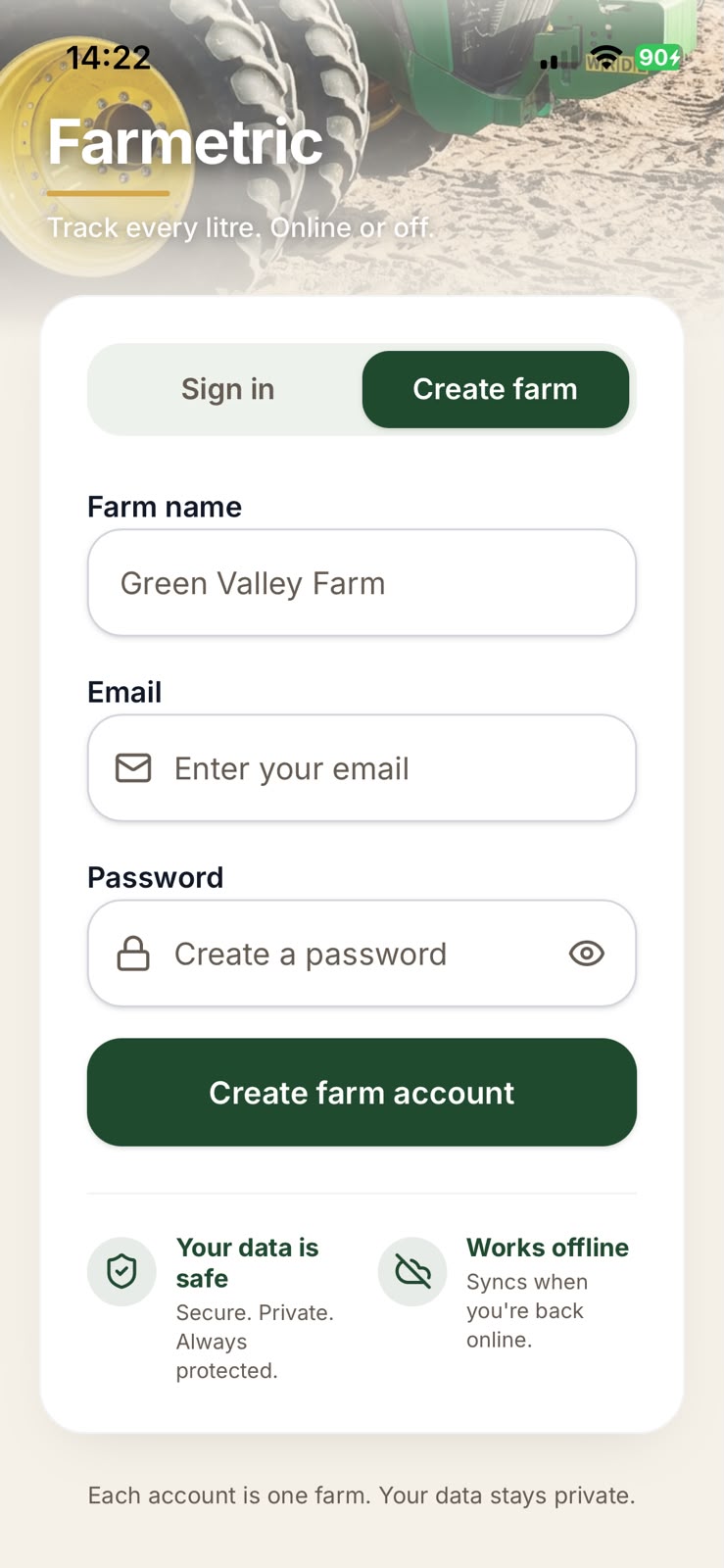 Set up your farm